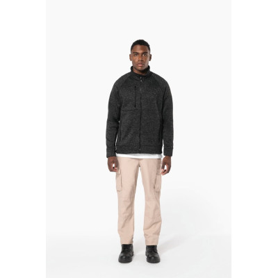 Men's full zip heather jacket